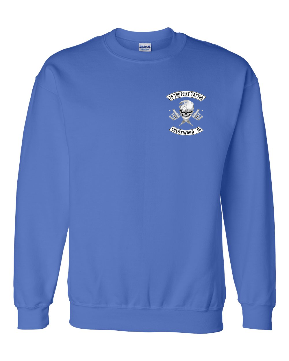 To The Point Tattoo "OG" Crewneck Sweatshirt - Royal Blue
