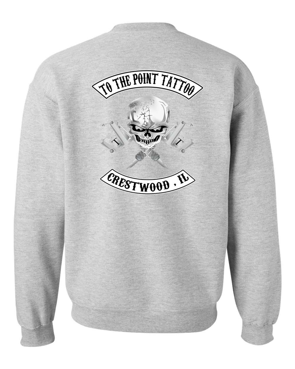To The Point Tattoo "OG" Crewneck Sweatshirt - Sport Grey