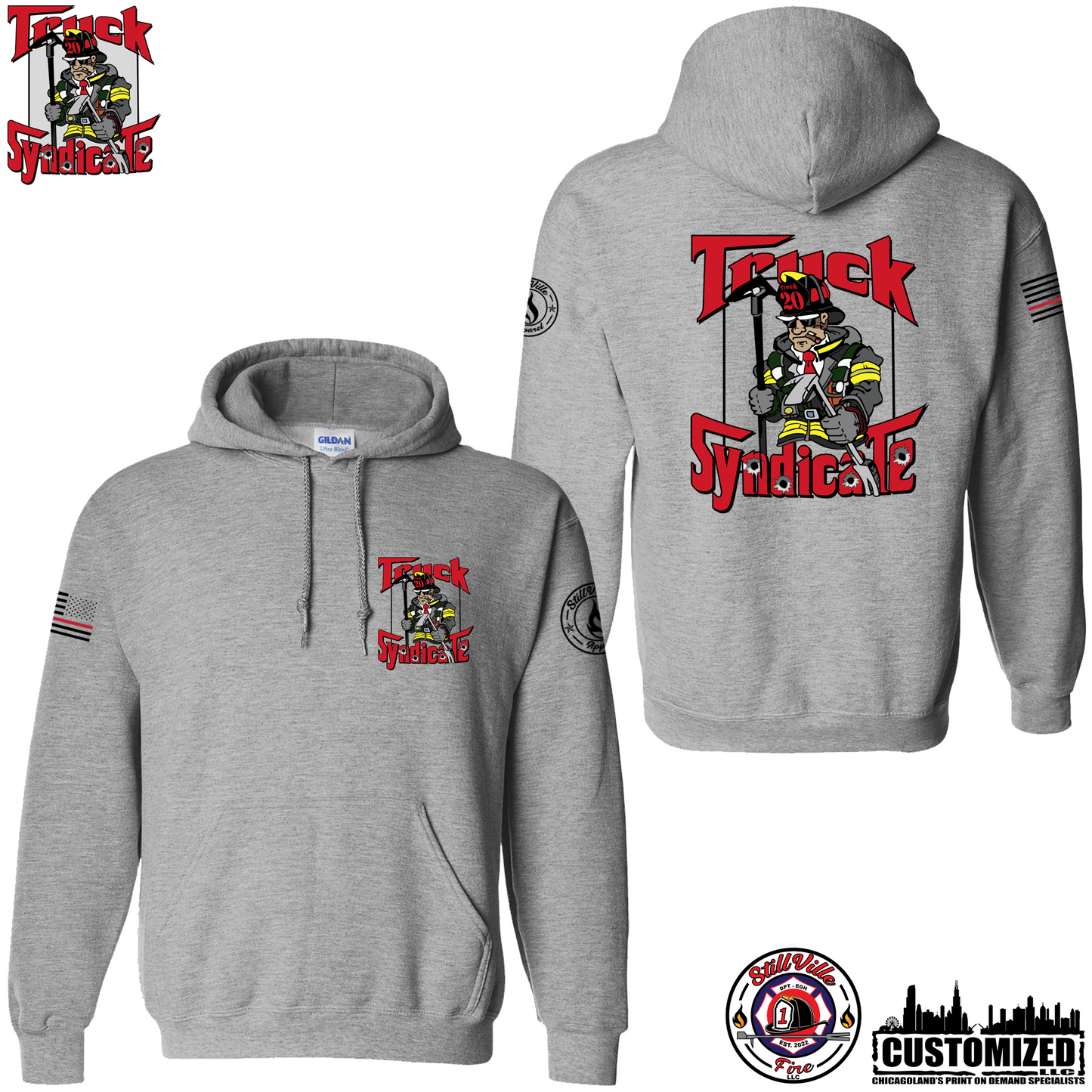 Truck Syndicate Pullover - Sport Grey