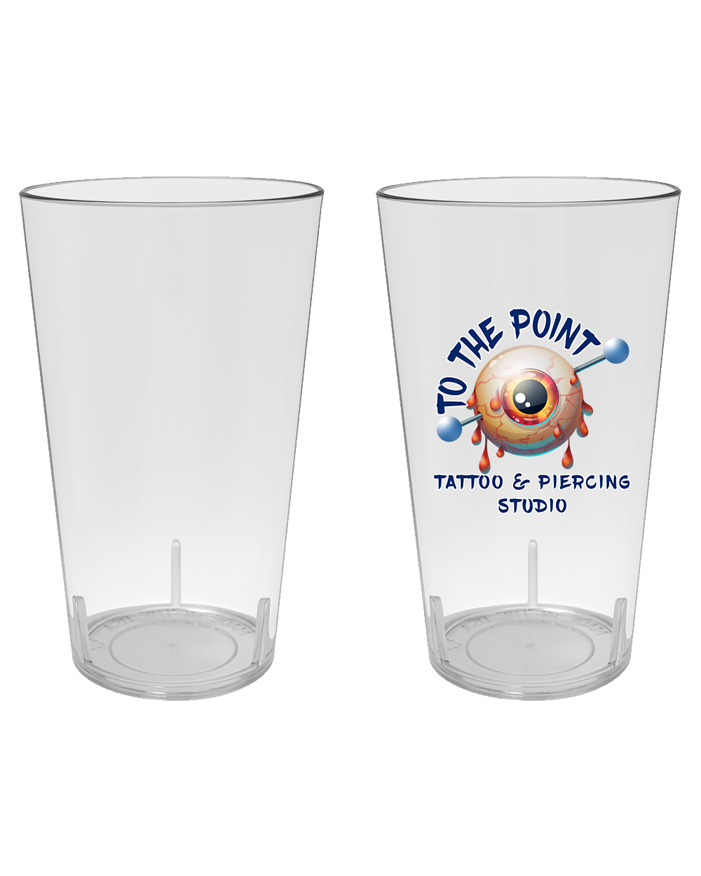 To The Point Piercing Studio 16oz. USA-MADE Plastic cup