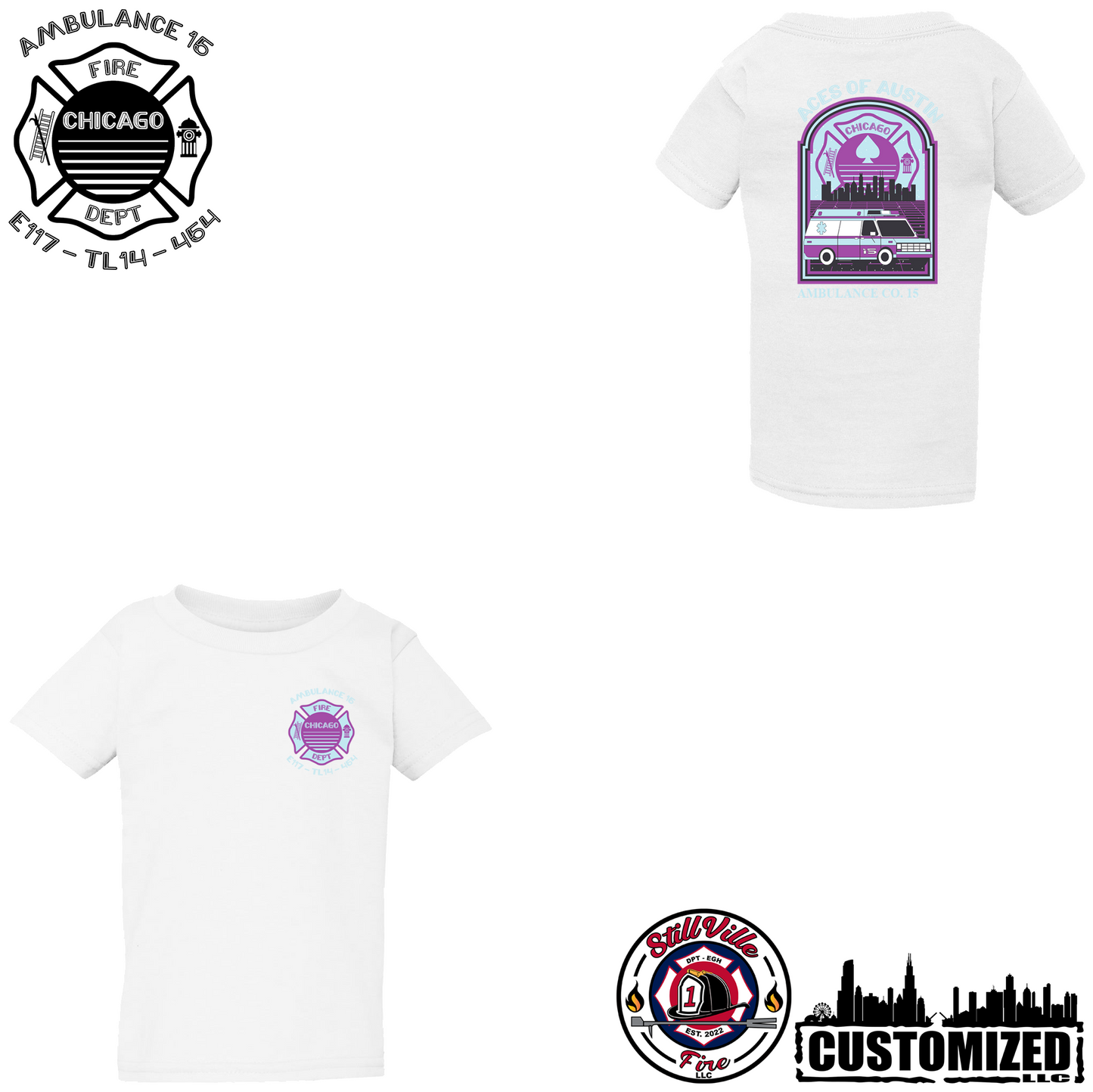 CFD Ambo Co. 15 "Summer Vibes" Gildan Toddler shirt - White