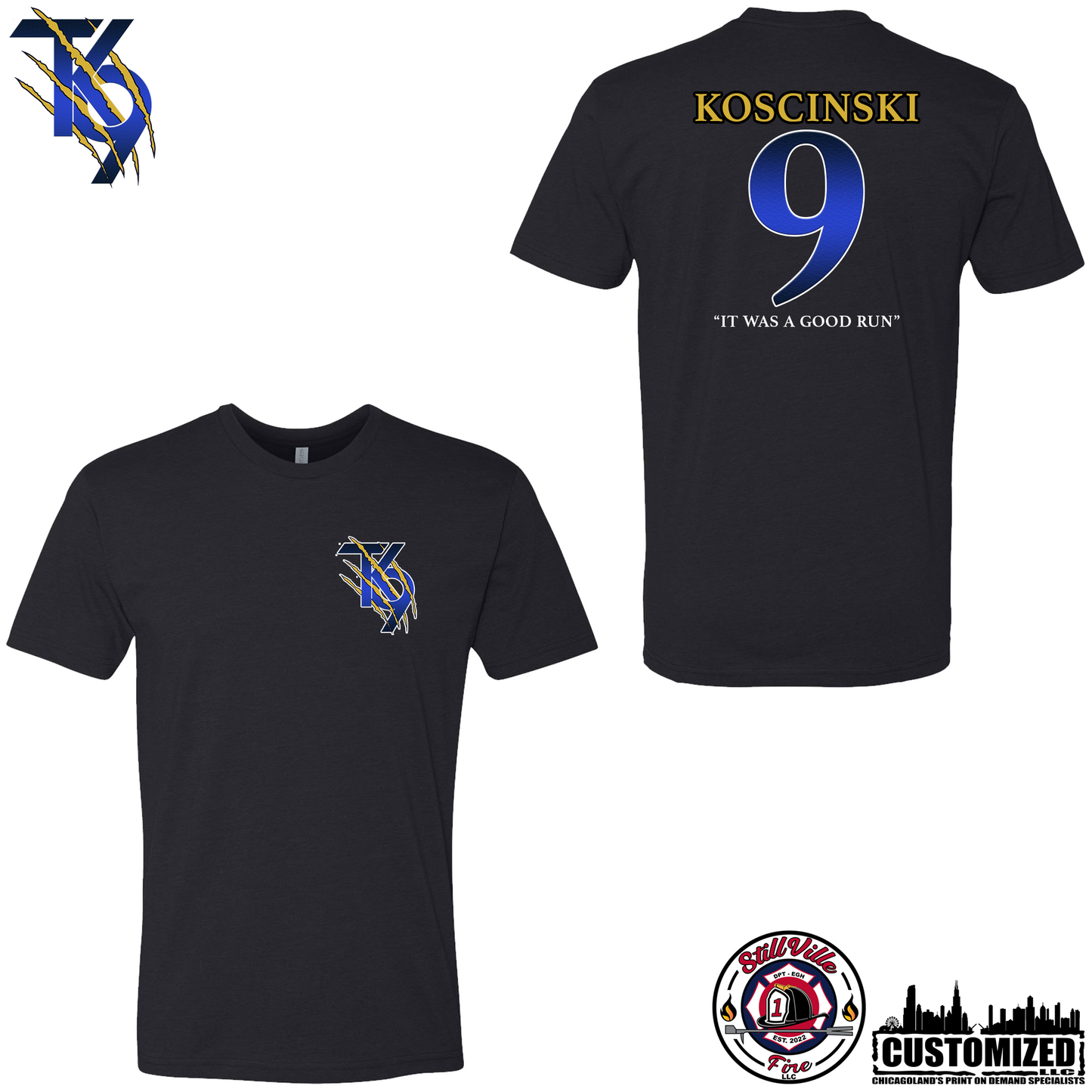 TK9 Next Level Short sleeve shirt - Black