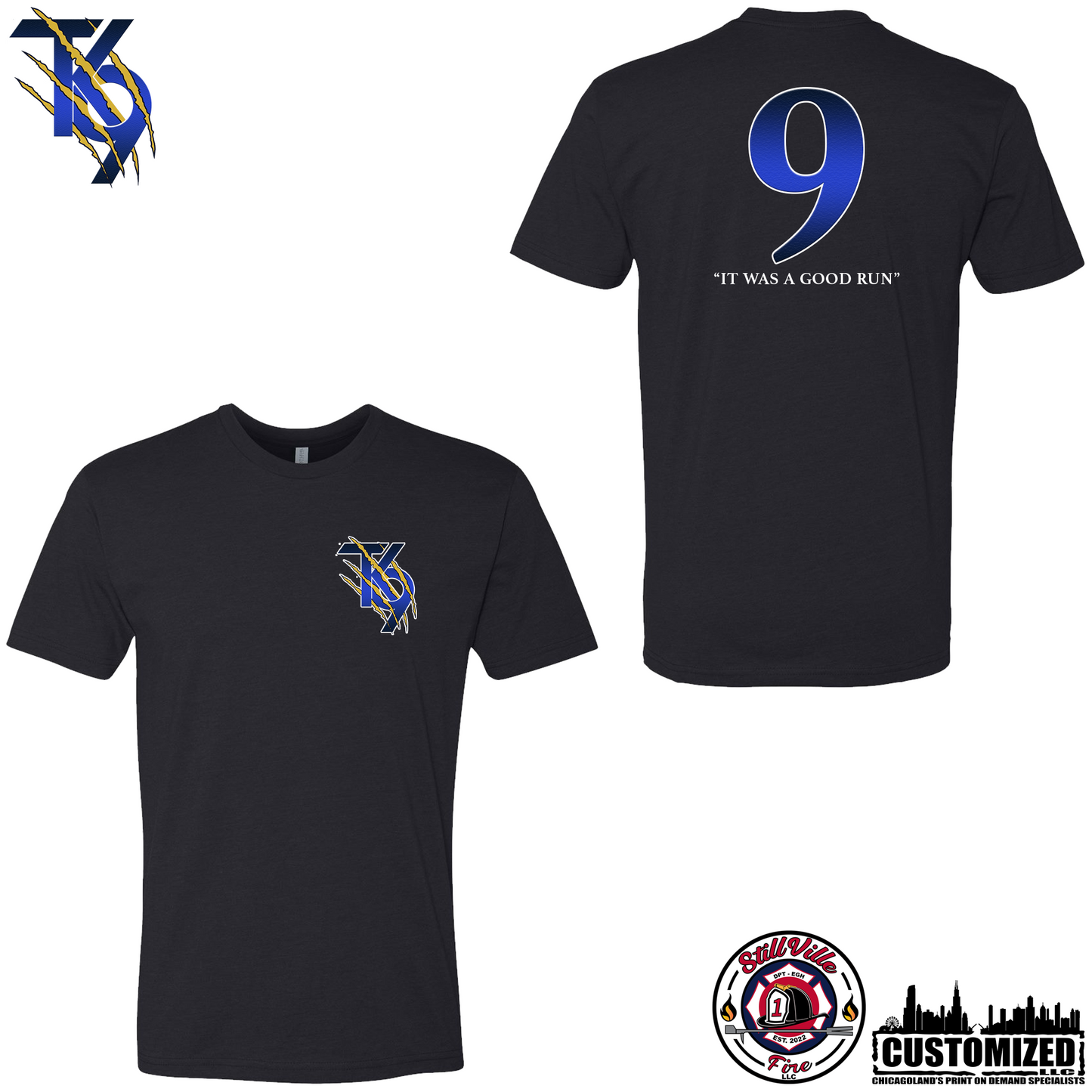 TK9 Next Level Short sleeve shirt "Style4" - Black