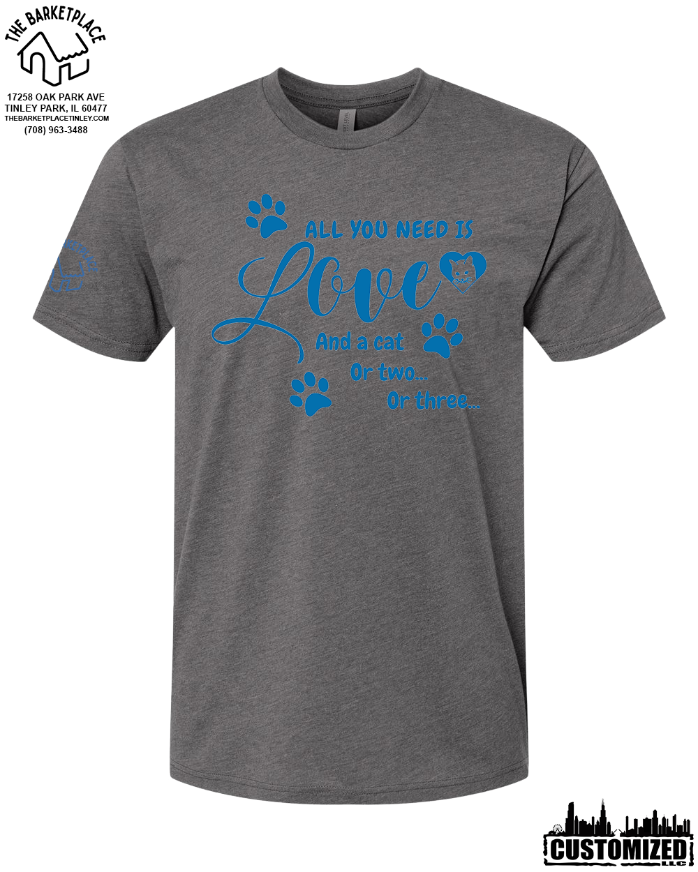 "All You Need Is Love And A Cat..." Short Sleeve - Heavy Metal