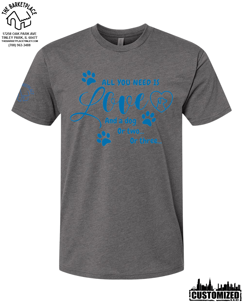 "All You Need Is Love And A Dog..." Short Sleeve - Heavy Metal