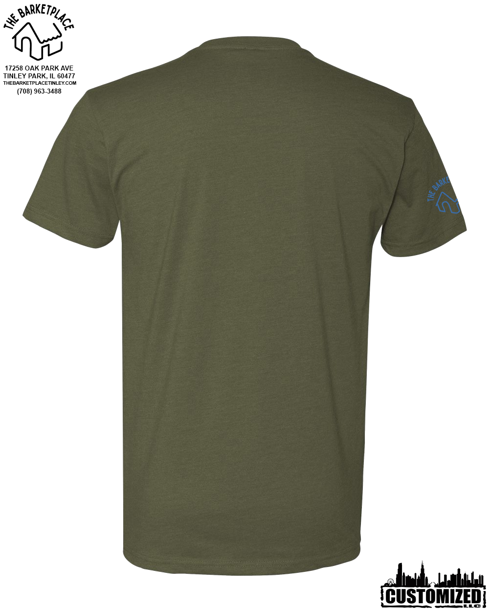 "All You Need Is Love And A Dog.." Short Sleeve - Military Green
