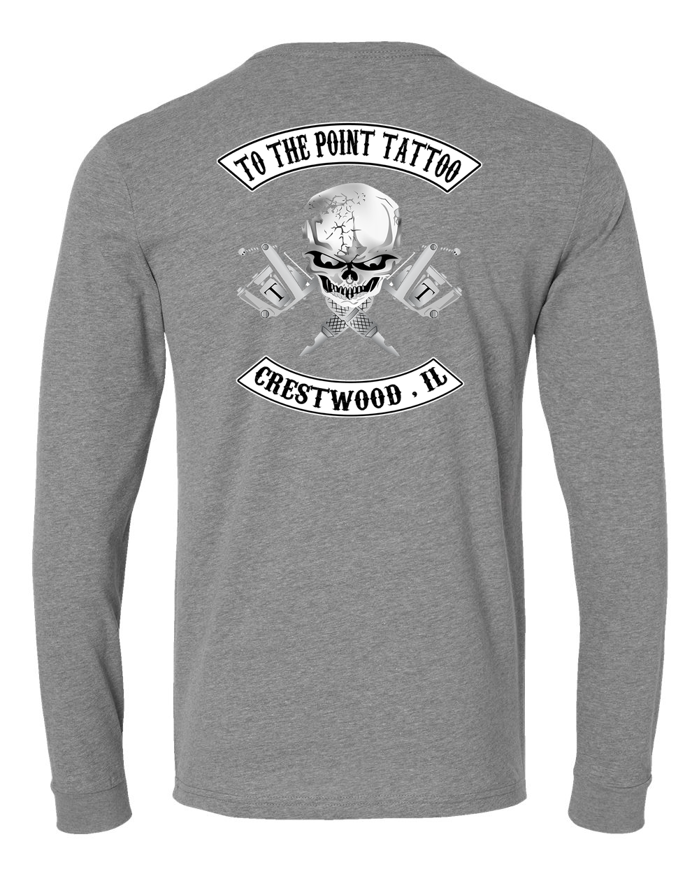 To The Point Tattoo "OG" Long Sleeve shirt - Dark Heather Grey