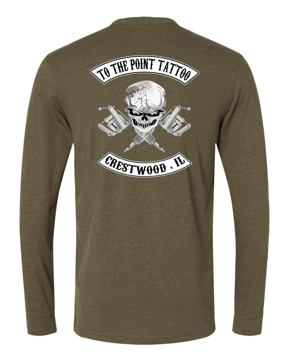 To The Point Tattoo "OG" Long Sleeve shirt - Military Green