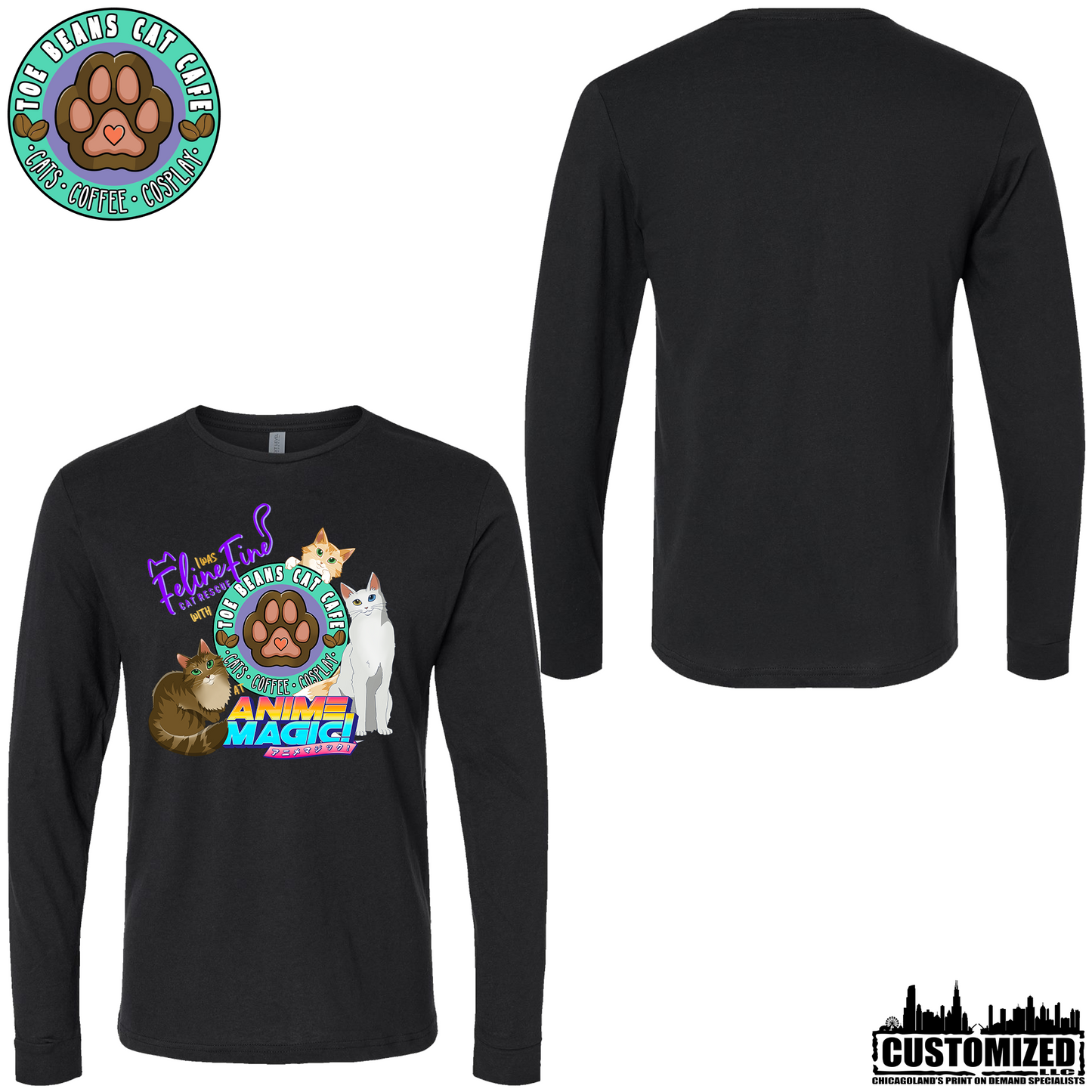 Anime Magic Long Sleeve - Black