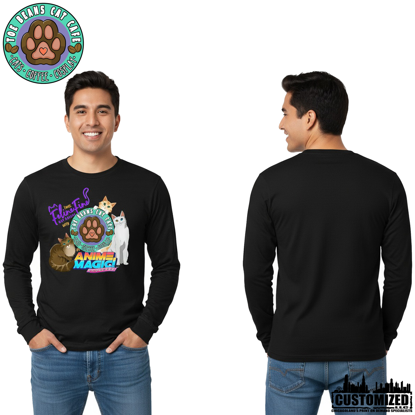 Anime Magic Long Sleeve - Black