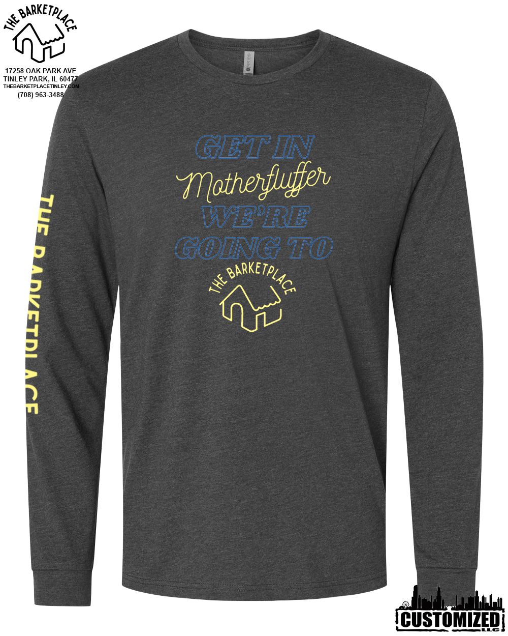 "Get in Motherfluffer..." Long Sleeve - Charcoal