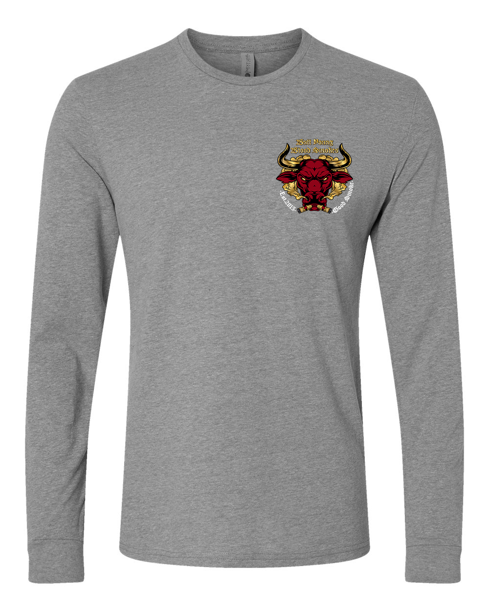 Bull Young Long Sleeve shirt - Dark Heather Grey