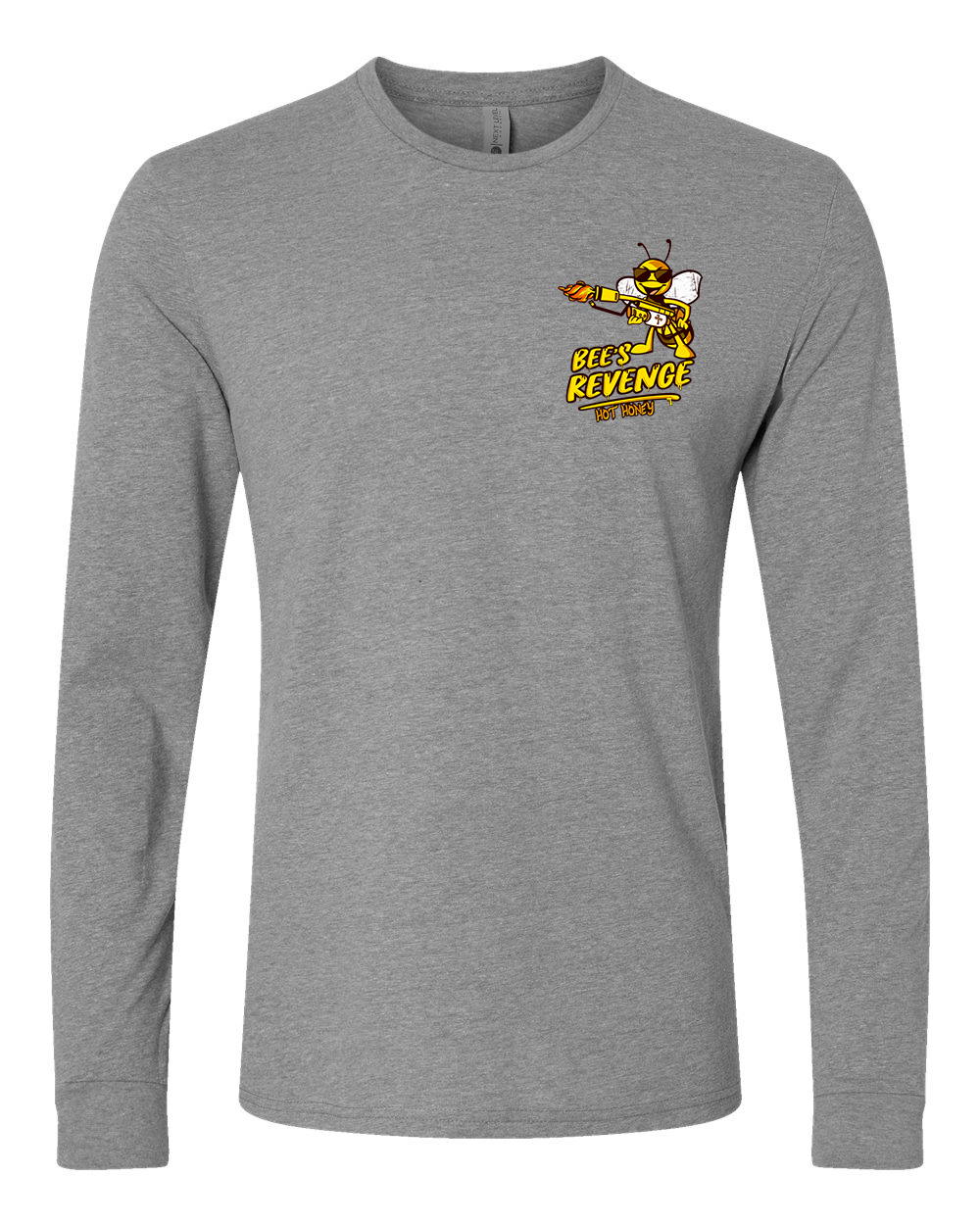Bee's Revenge "OG" Hot Honey Long Sleeve - Dark Heather Grey