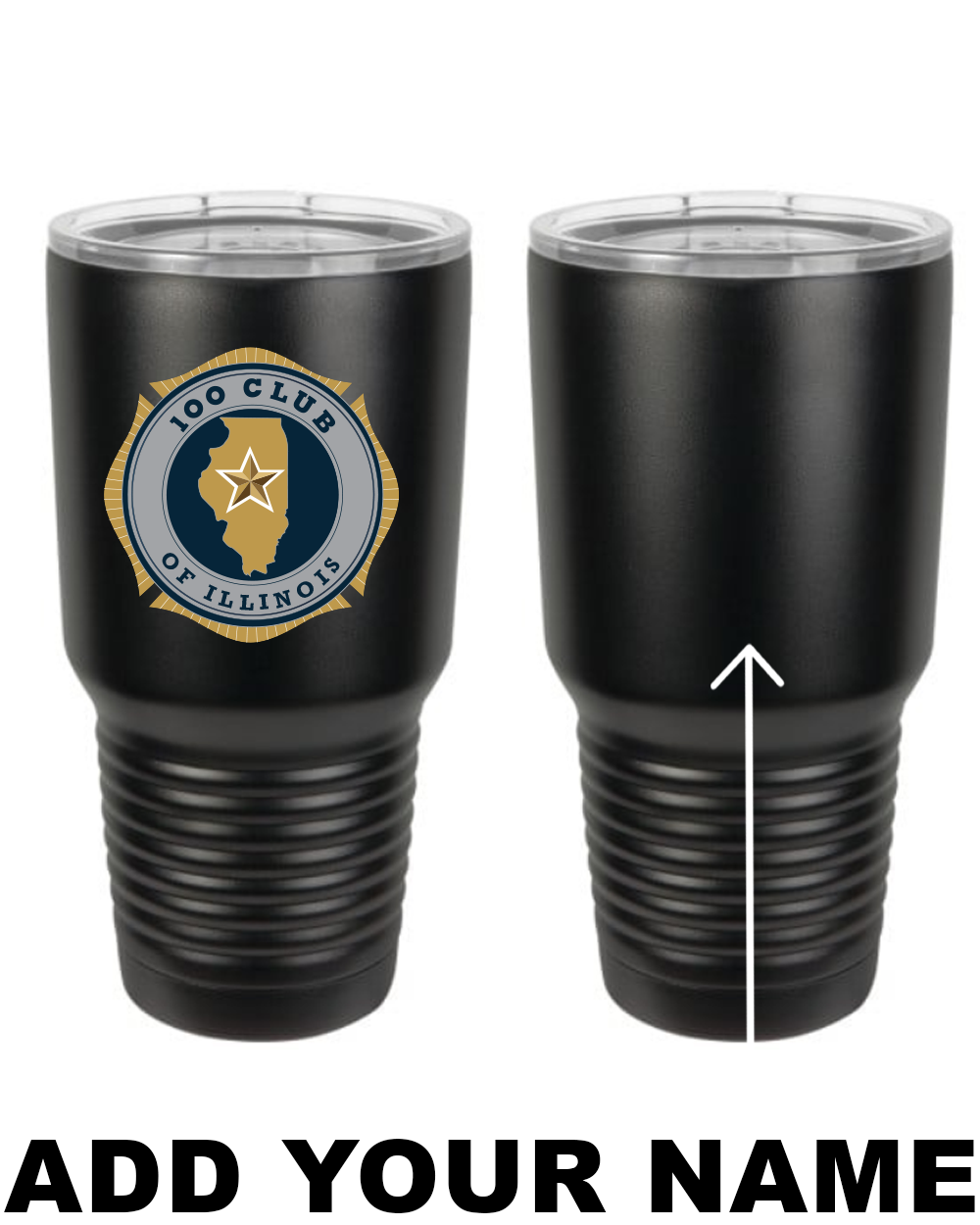 100 Club 30oz. Stainless Steel Tumbler - Black