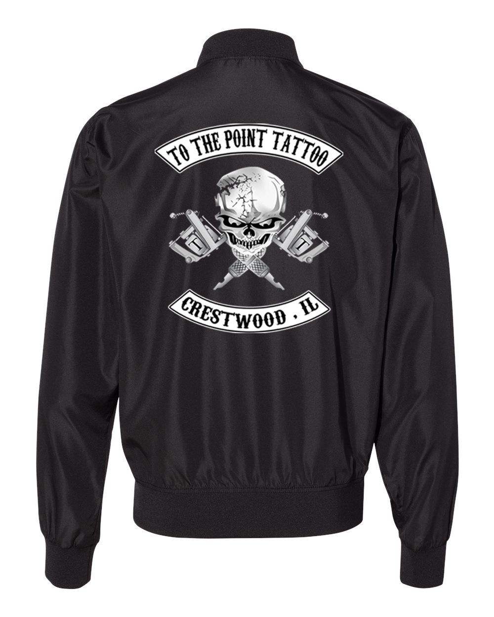 To The Point Tattoo "OG" Lightweight Bomber Jacket - Black