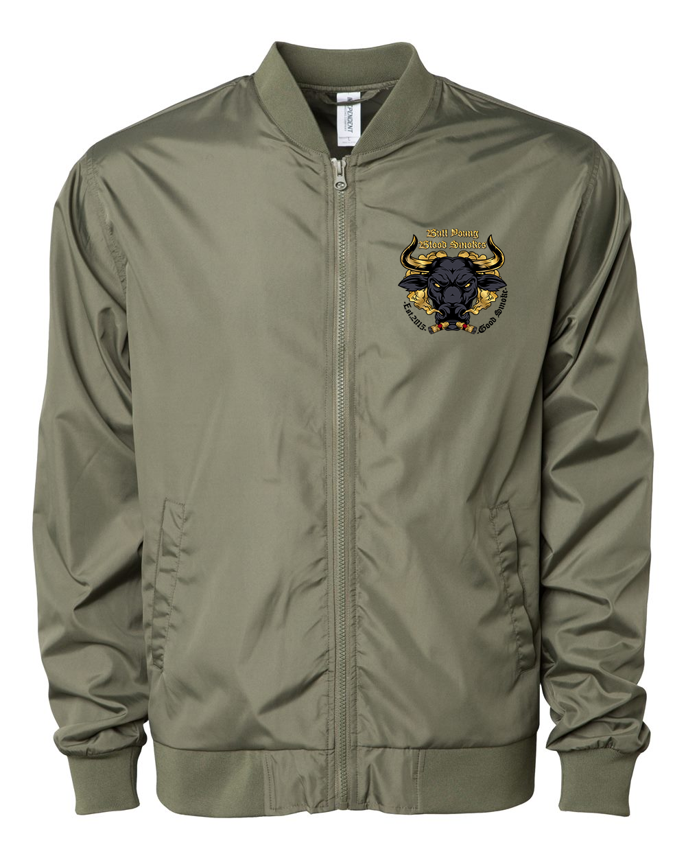 Bull Young Lightweight Bomber Jacket - Army Green