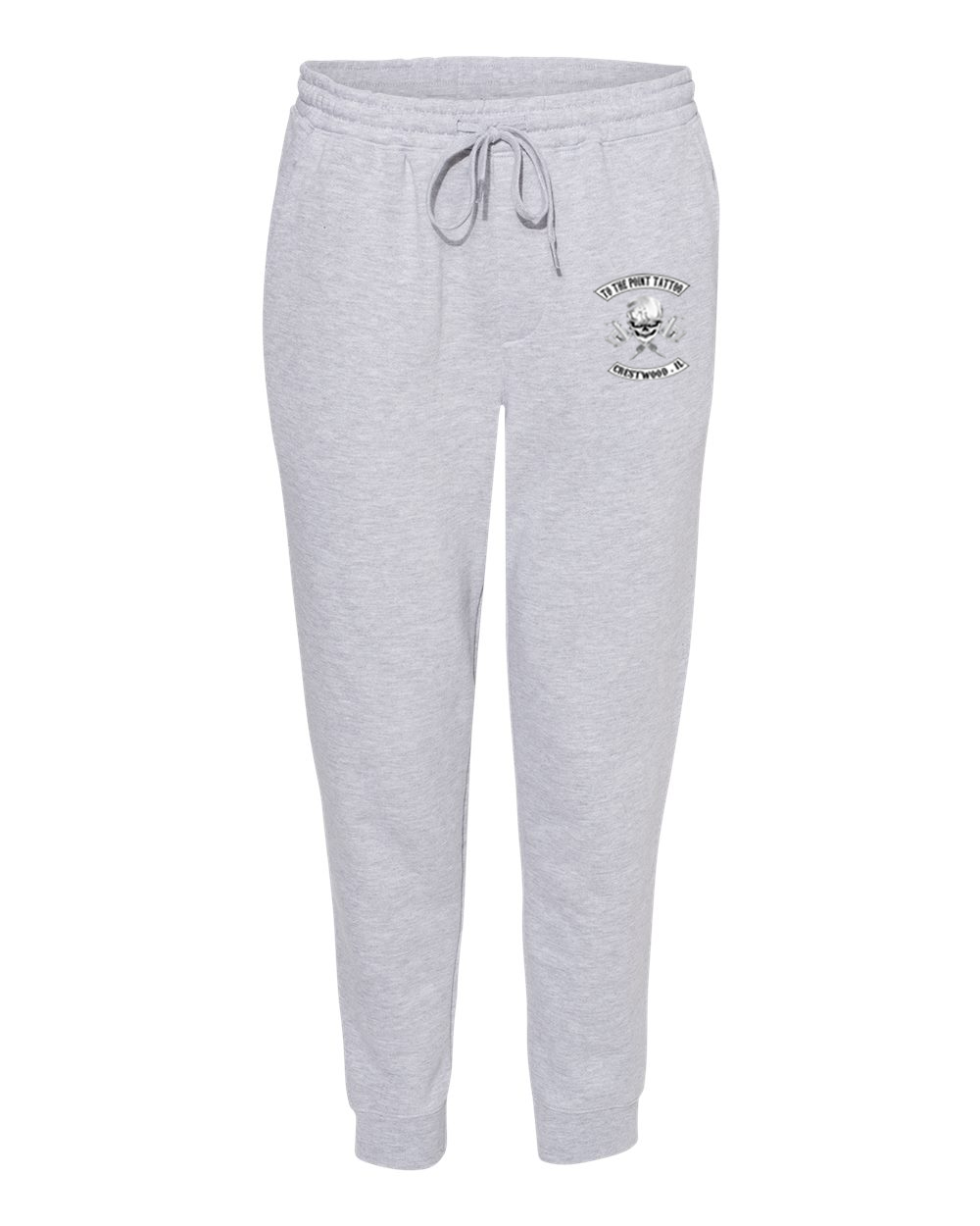 To The Point Tattoo "OG" Midweight Fleece Pants w/Pockets - Grey Heather