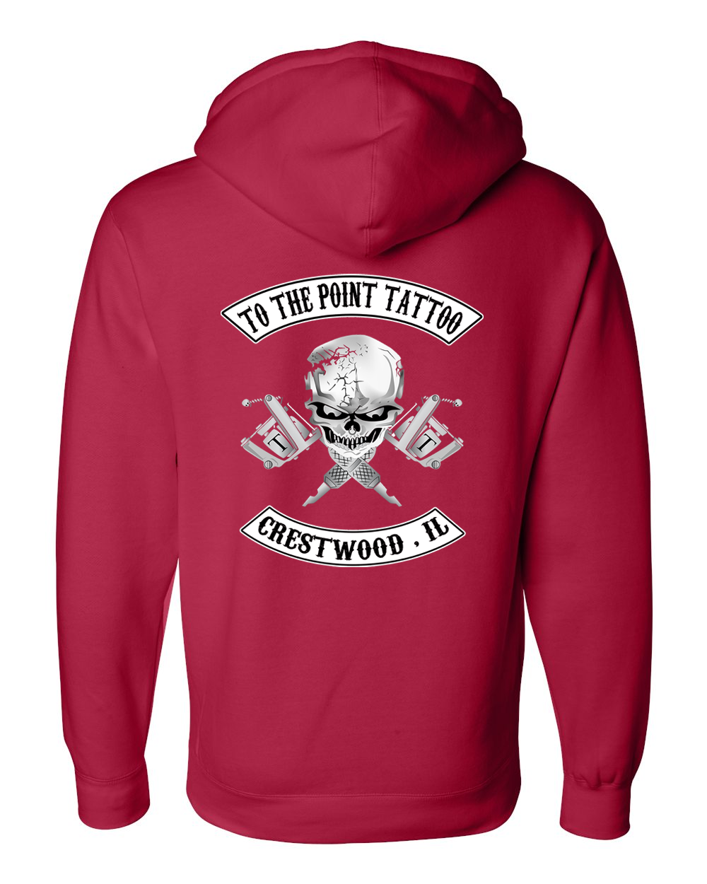 To The Point Tattoo "OG" Heavyweight Hoodie - Red