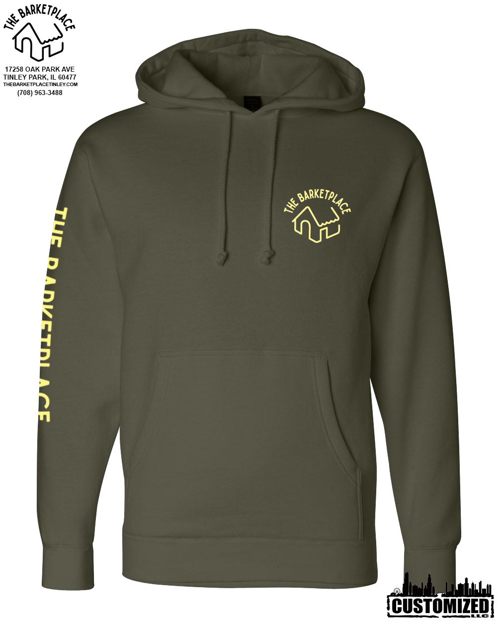 "Get in Motherfluffer..." Heavyweight Hoodie - Army