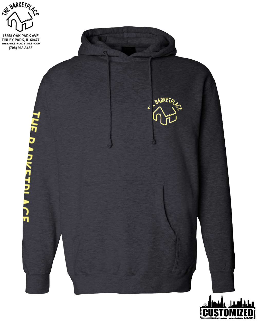 "Get in Motherfluffer..." Heavyweight Hoodie - Charcoal Heather