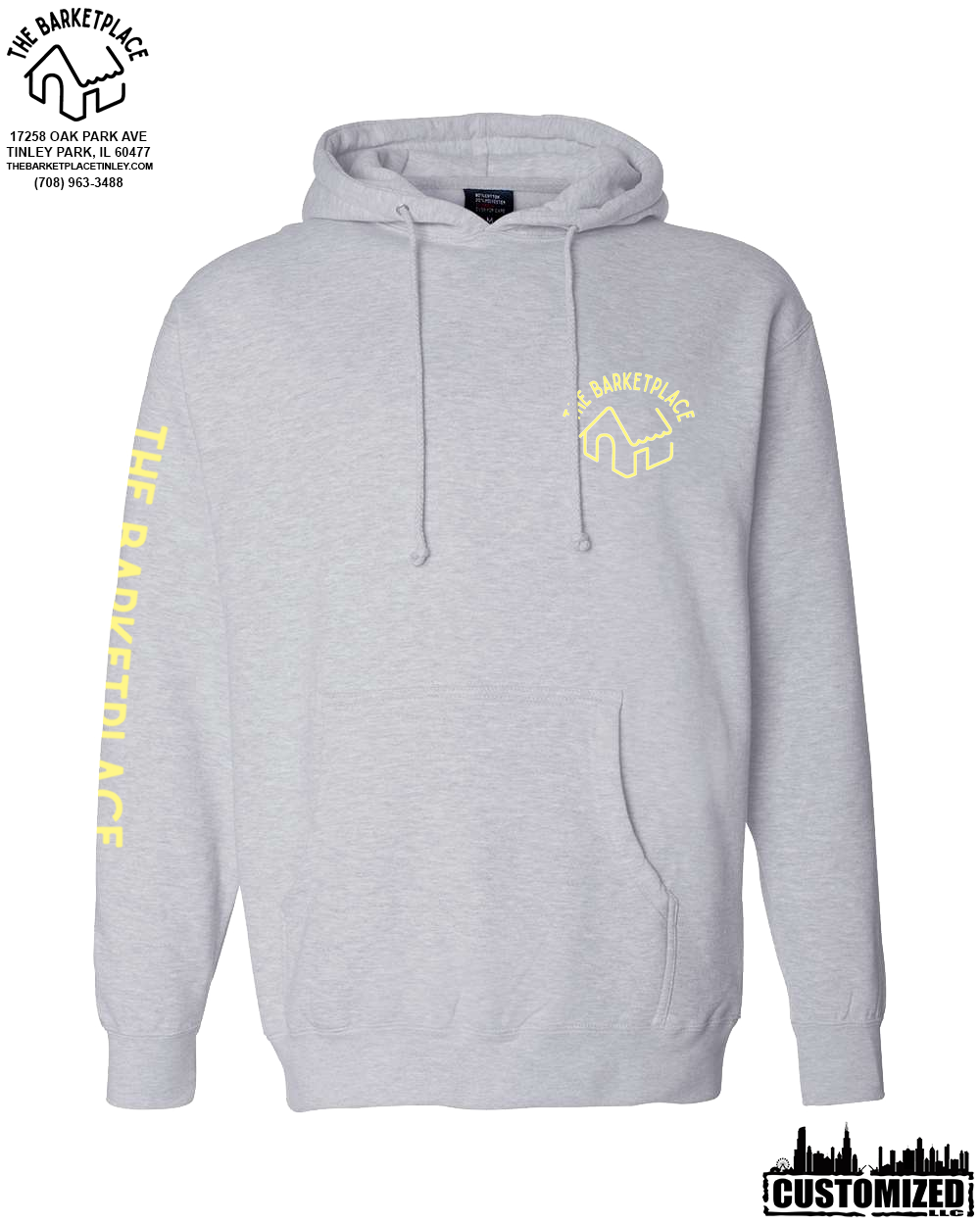 "Get in Motherfluffer..." Heavyweight Hoodie - Grey Heather