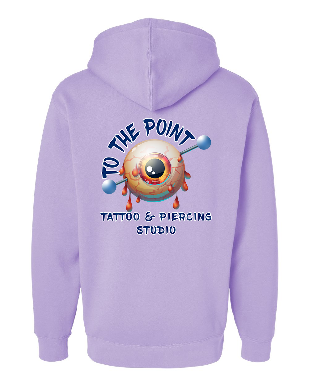 To The Point Piercing Studio Heavyweight Hoodie - Lavender