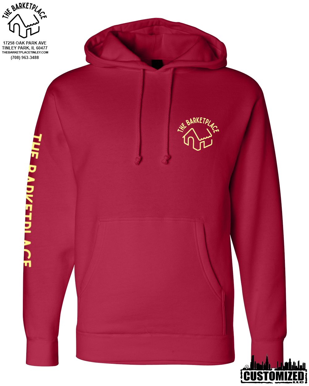"Get in Motherfluffer..." Heavyweight Hoodie - Red