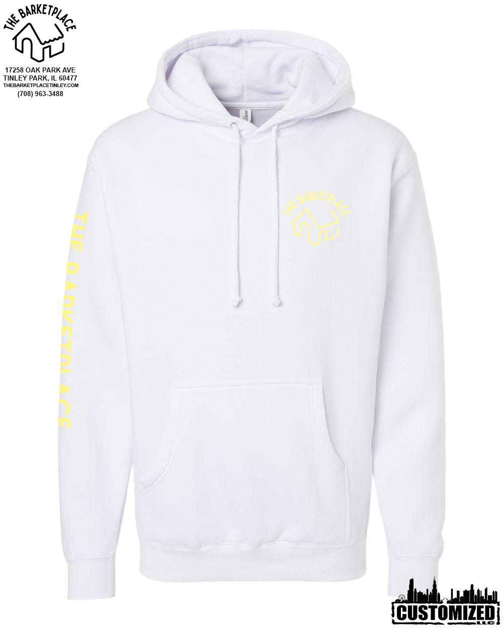 "Get in Motherfluffer..." Heavyweight Hoodie - White