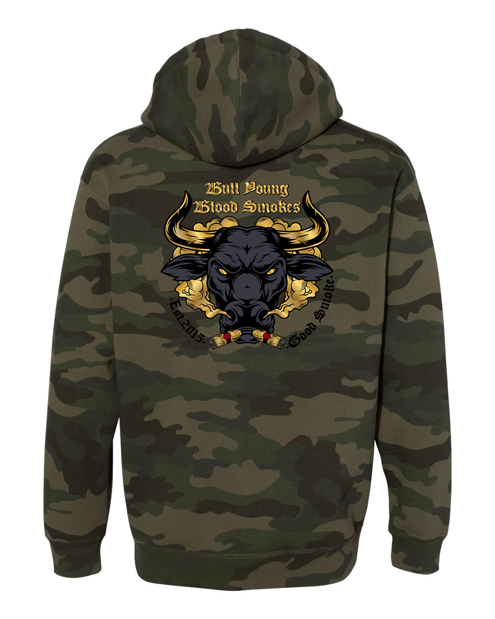 Bull Young Heavyweight Hoodie - Forest Camo