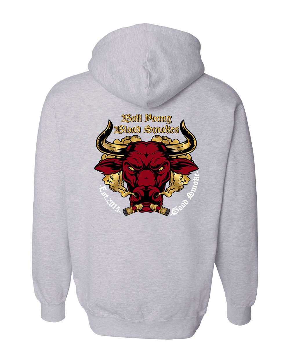 Bull Young Heavyweight Hoodie - Grey Heather