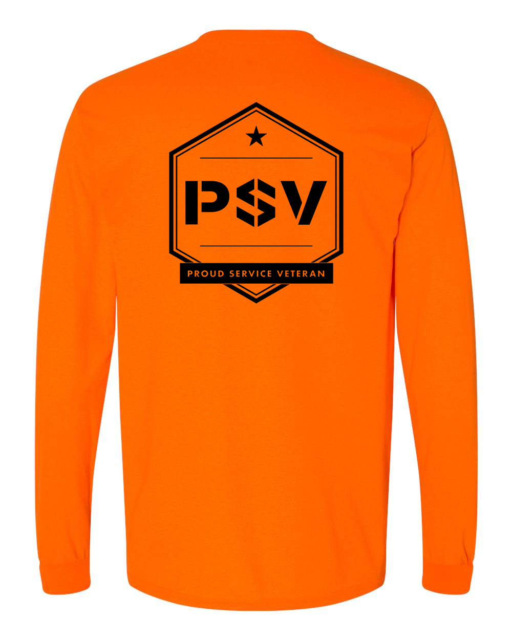 PSV Long Sleeve Gildan shirt - Safety Orange