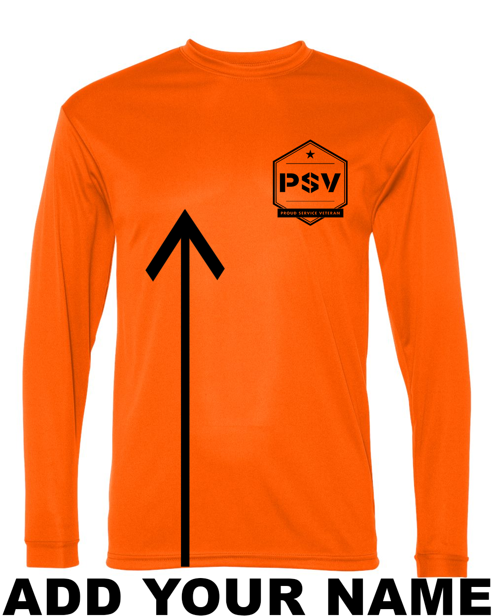 PSV Long Sleeve C2 Drifit shirt - Safety Orange