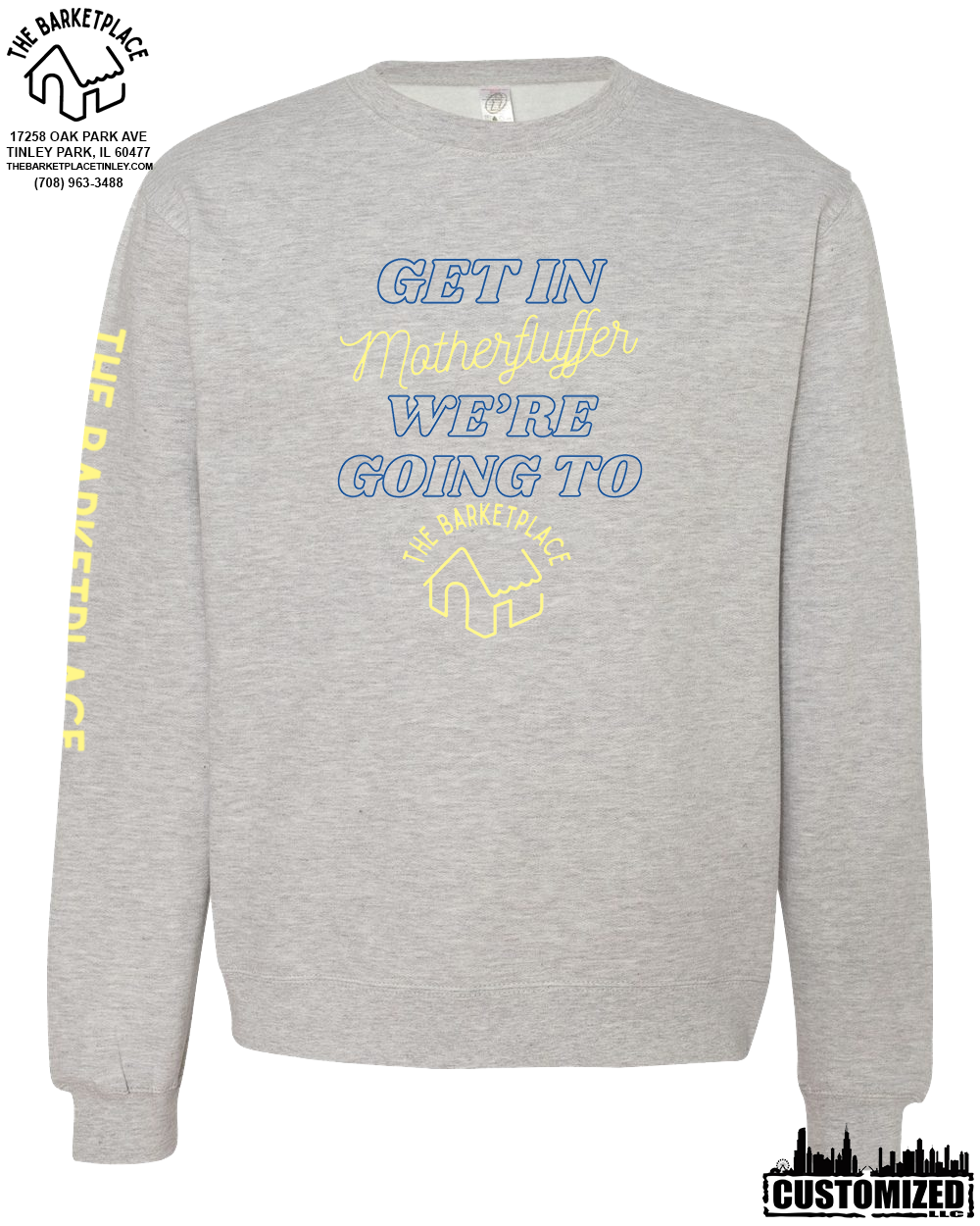 "Get in Motherfluffer..." Midweight Sweatshirt - Grey Heather