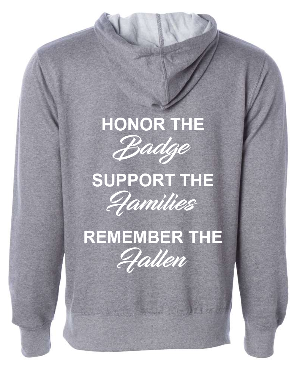 100 Club "Honor-Support-Remember" Midweight Hoodie - Gunmetal
