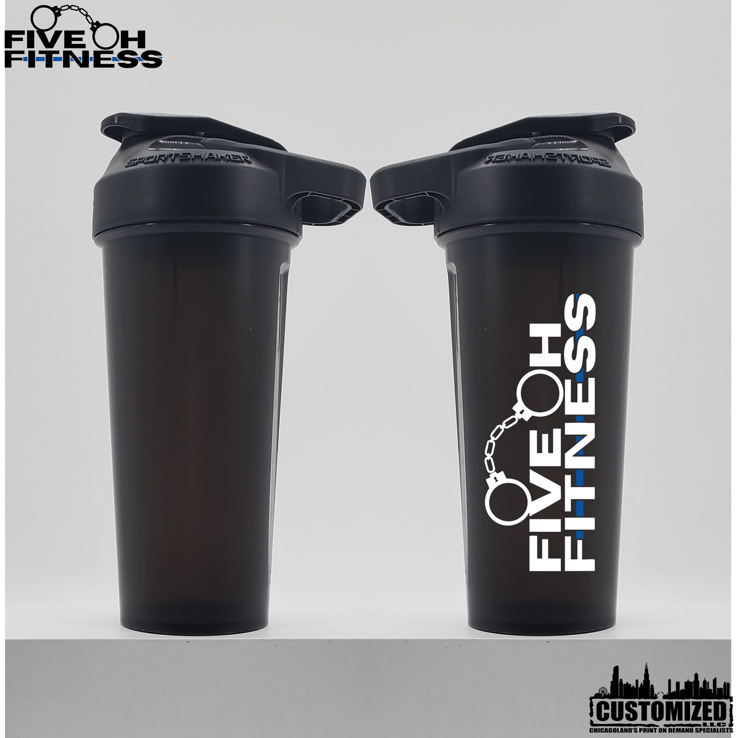 Five Oh Fitness 27oz. Sportshaker USA shaker cup - Smoked