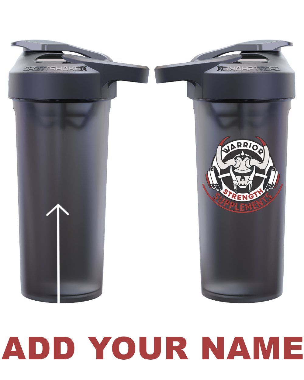Warrior Strength Supps 27oz. Sportshaker USA Shaker Cup - Smoked