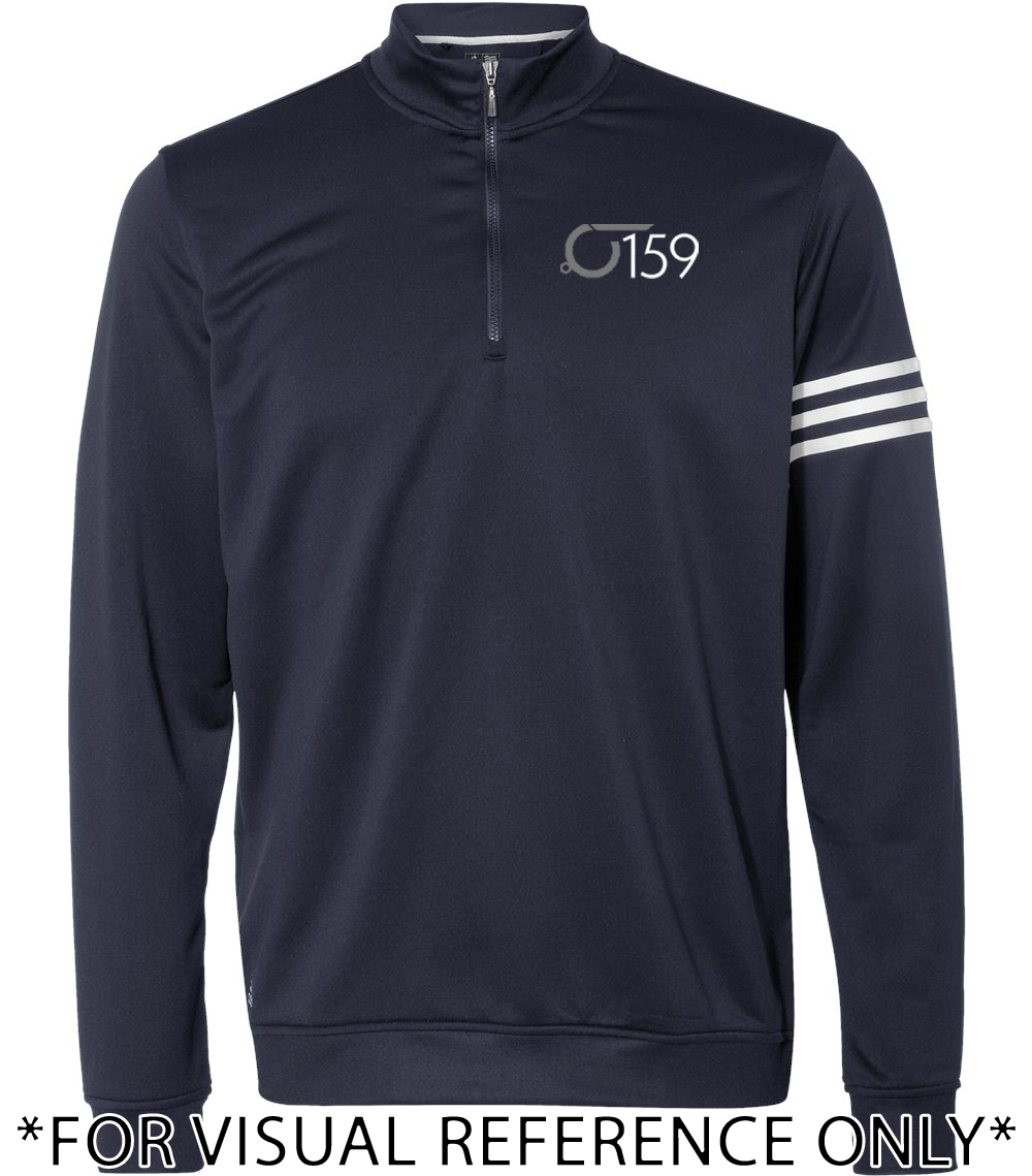 W159 Men's 3-Stripes French Terry Quarter-Zip Pullover