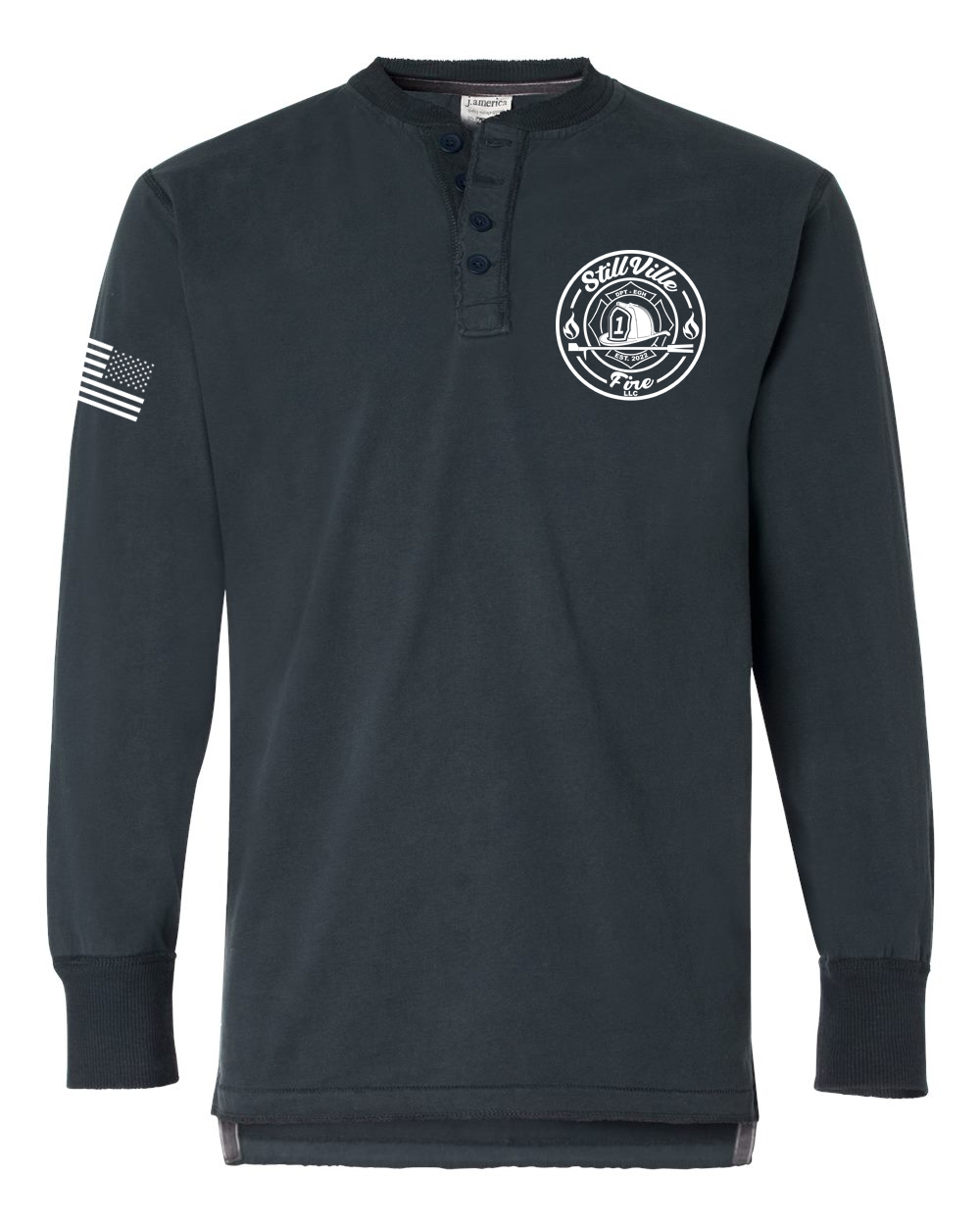 Stillville Henley Jersey - Navy