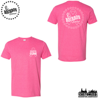 115 Bourbon Street Fighting For A Cure Short Sleeve - Heather Heliconia, front and back