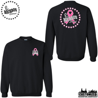 115 Bourbon Street Fighting For A Cure Crewneck Sweatshirt - Black