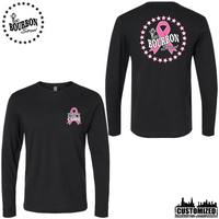 115 Bourbon Street Fighting For A Cure Long Sleeve - Black