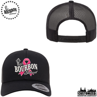 115 Bourbon Street Fighting For A Cure Trucker Cap - Black