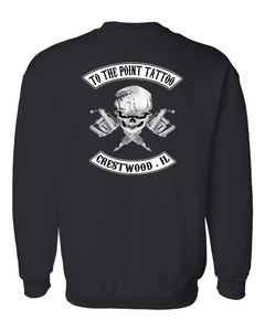 To The Point Tattoo "OG" Crewneck Sweatshirt - Black