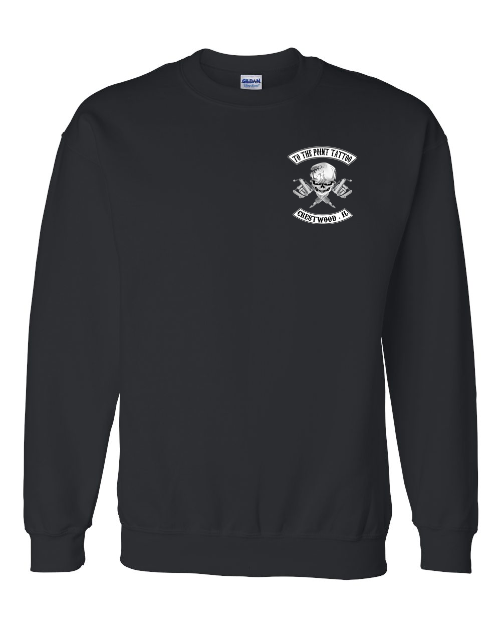 To The Point Tattoo "OG" Crewneck Sweatshirt - Black