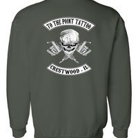 To The Point Tattoo "OG" Crewneck Sweatshirt - Forest Green