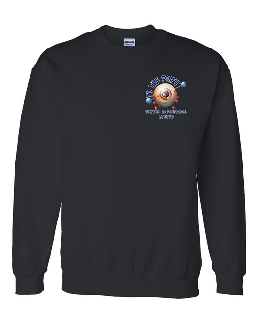 To The Point Piercing Studio Crewneck Sweatshirt - Black