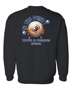 To The Point Piercing Studio Crewneck Sweatshirt - Black