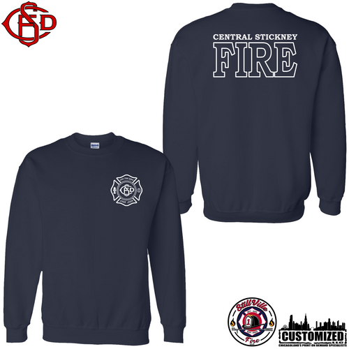 Central Stickney FD Duty Crewneck Sweatshirt - 3 Color Options