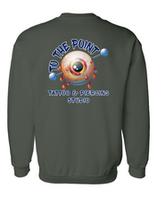 Load image into Gallery viewer, To The Point Piercing Studio Crewneck Sweatshirt - Forest Green