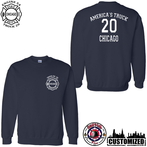 CFD Truck 20 Crewneck Sweatshirt - Navy